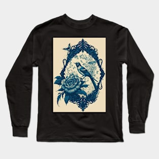 Tattoo Toile: Bird and Rose Long Sleeve T-Shirt